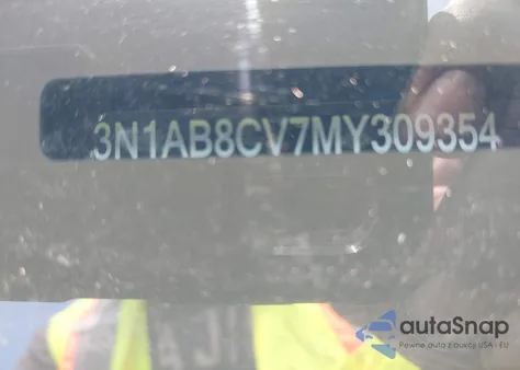 2021 Nissan Sentra Sv Xtronic Cvt из США, поврежденный, VIN 3N1AB8CV7MY309354